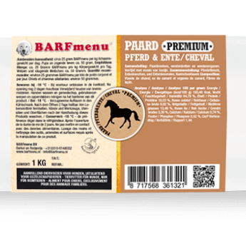 BARFmenu – Paard *Premium*