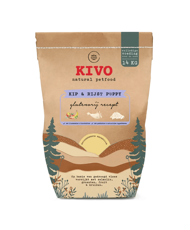 Kivo Kip & Rijst Puppy Glutenvrij